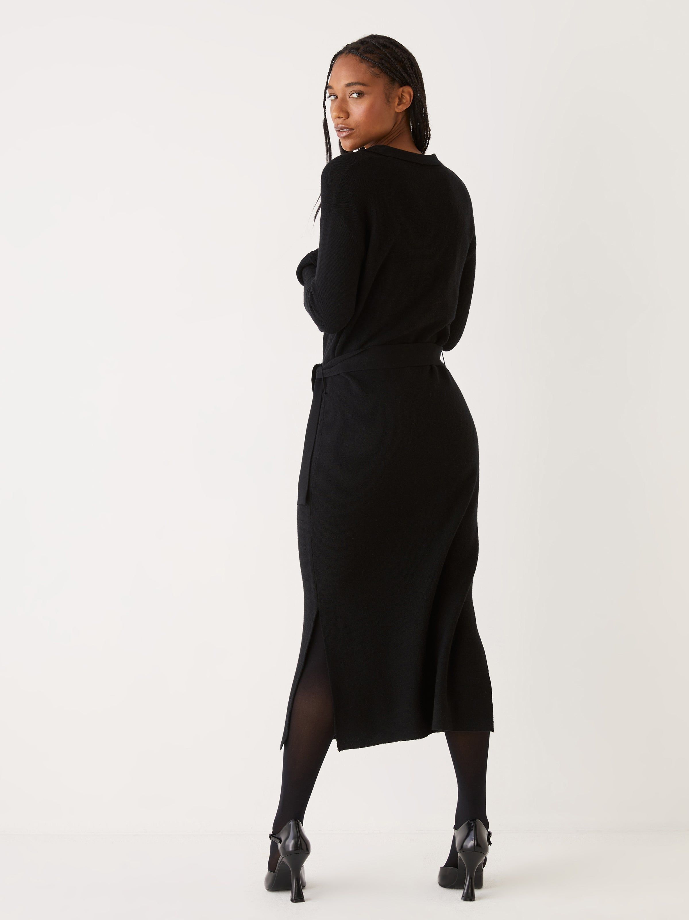 The Merino Wool Sweater Dress in Black sold by Frank & Oak product image thumbnail 3