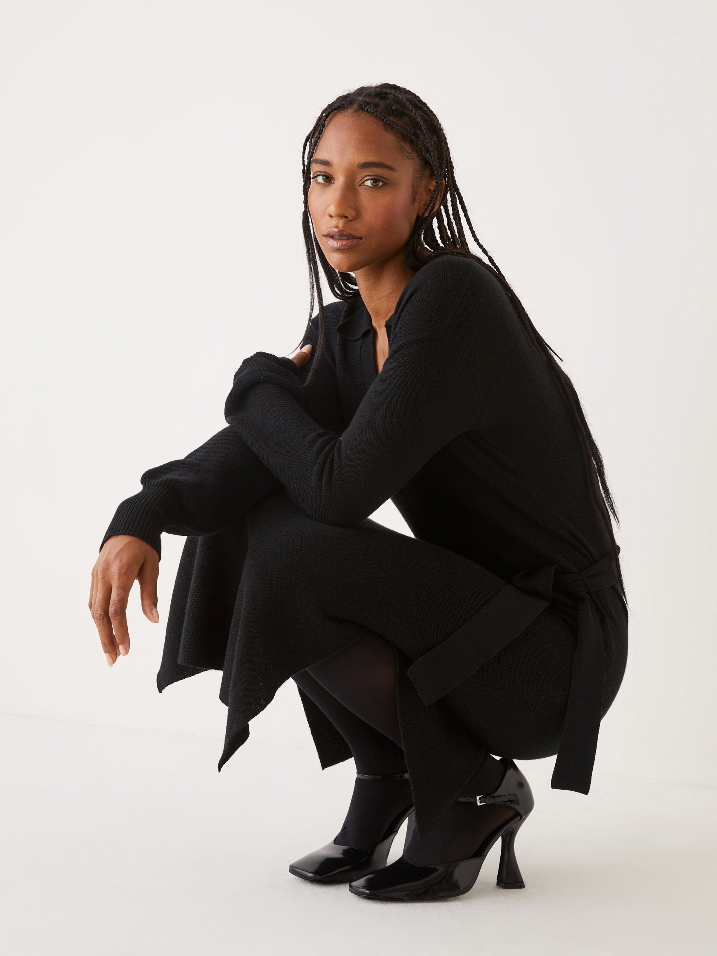 The Merino Wool Sweater Dress in Black sold by Frank & Oak product image thumbnail 2