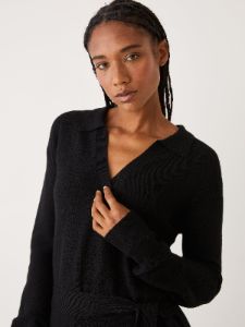 The Merino Wool Sweater Dress in Black sold by Frank & Oak