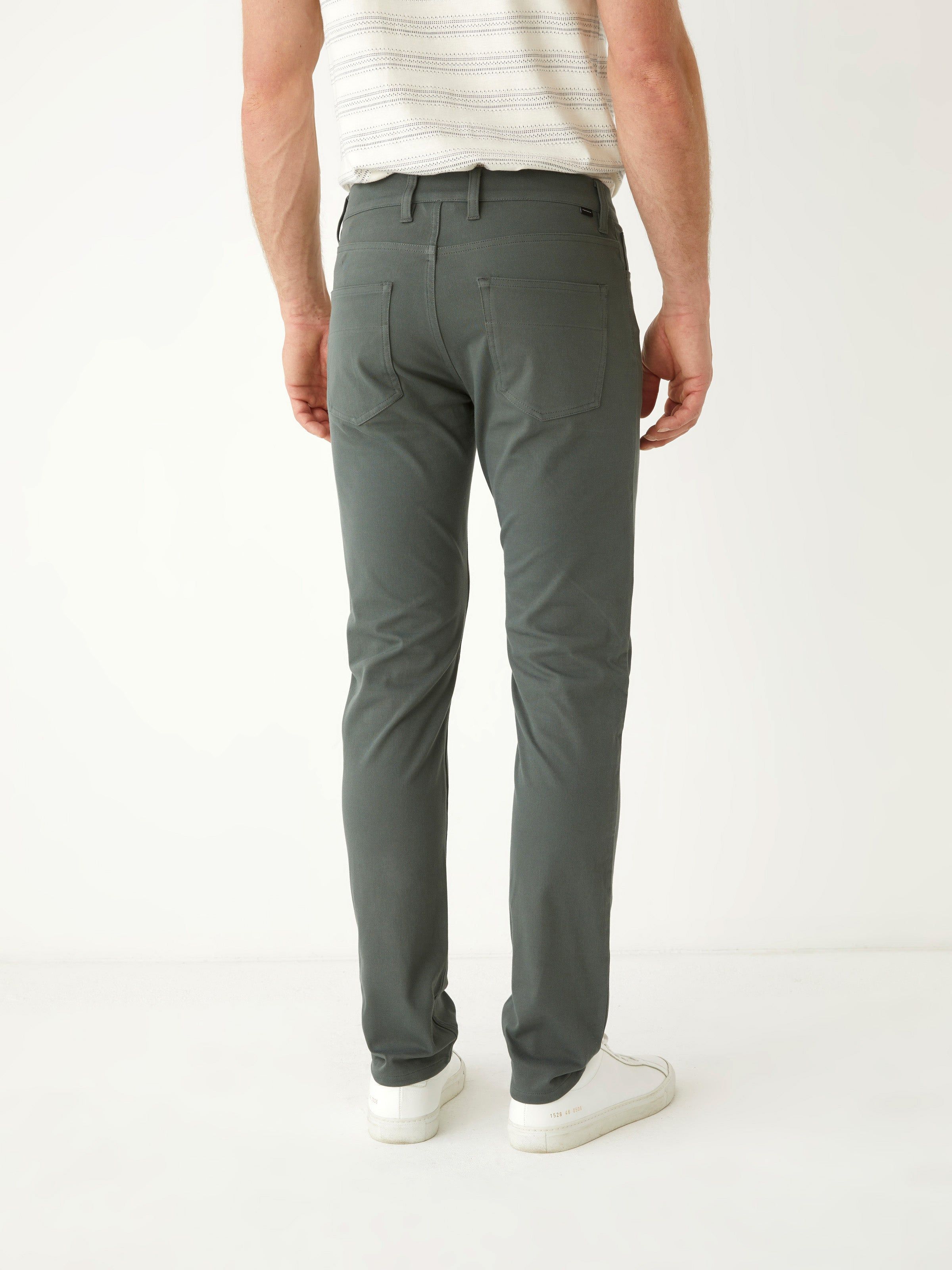 The Slim Flex Pant in Smoked Green sold by Frank & Oak product image thumbnail 4