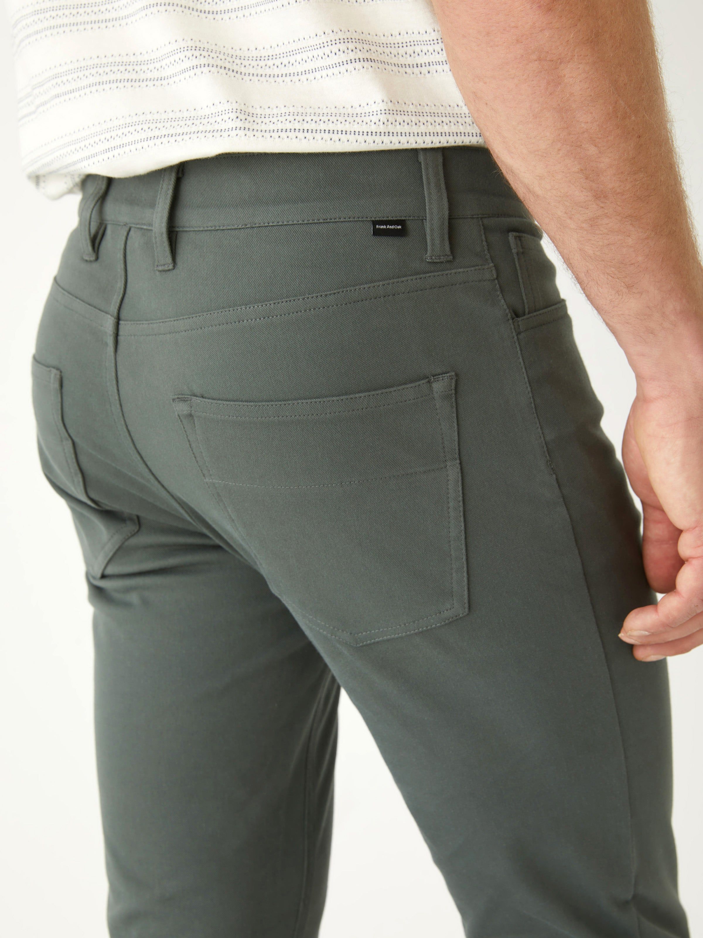 The Slim Flex Pant in Smoked Green sold by Frank & Oak product image thumbnail 2