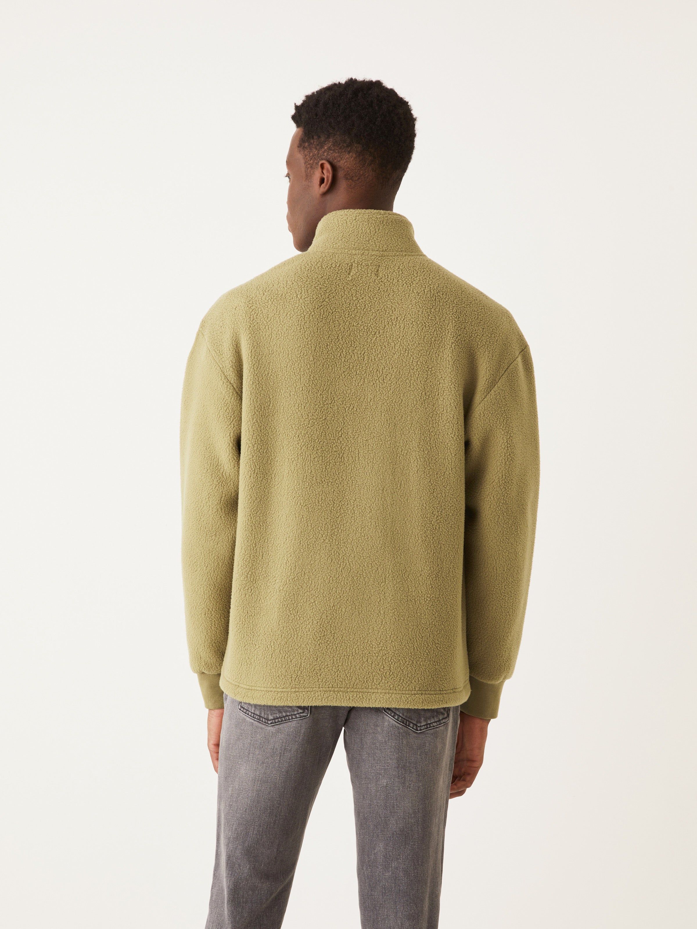 The Polar Fleece Pullover in Khaki sold by Frank & Oak product image thumbnail 4