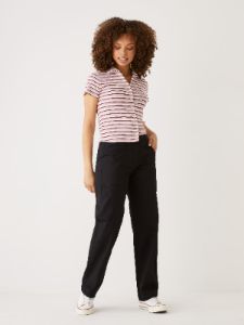 The Annie Loose Fit Pant in Black sold by Frank & Oak