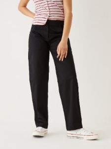 The Annie Loose Fit Pant in Black sold by Frank & Oak
