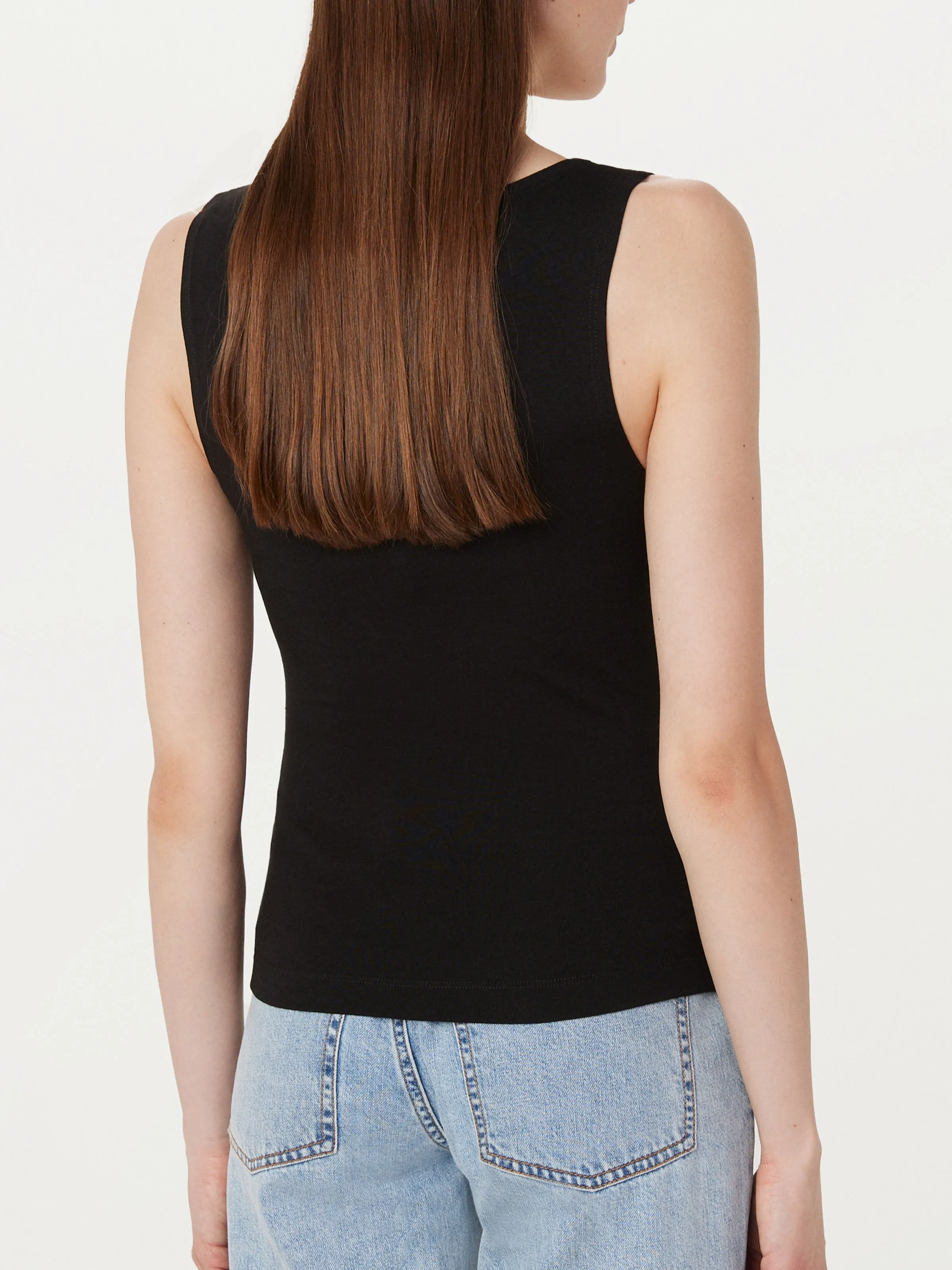 The Boat Neck Tank Top in Black sold by Frank & Oak product image thumbnail 4