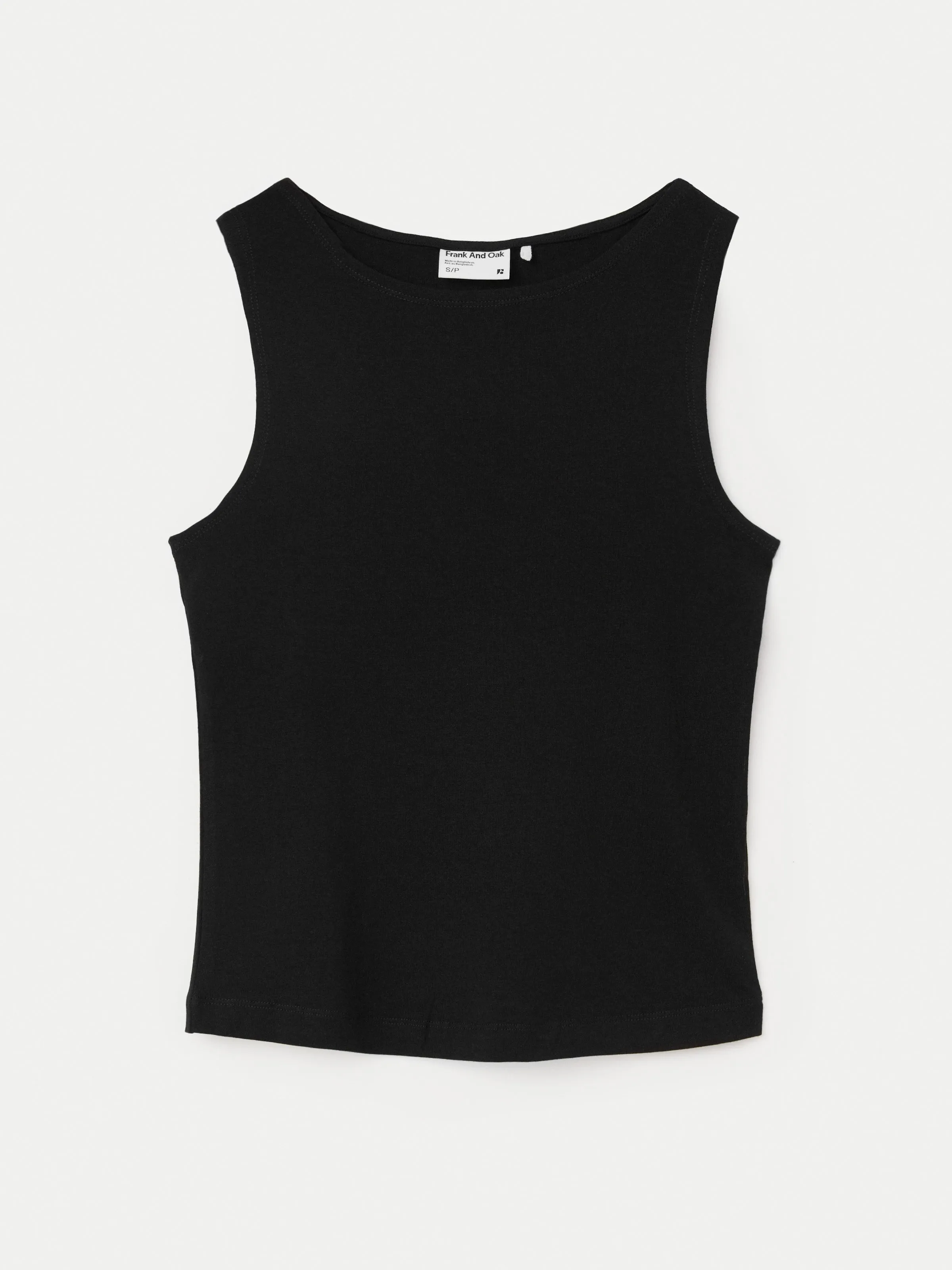 The Boat Neck Tank Top in Black sold by Frank & Oak product image thumbnail 5