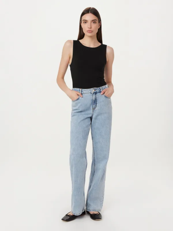 The Boat Neck Tank Top in Black sold by Frank & Oak