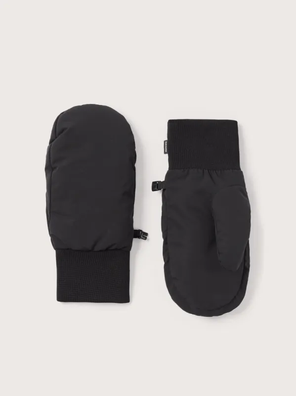 The Puffer Mittens in Black sold by Frank & Oak