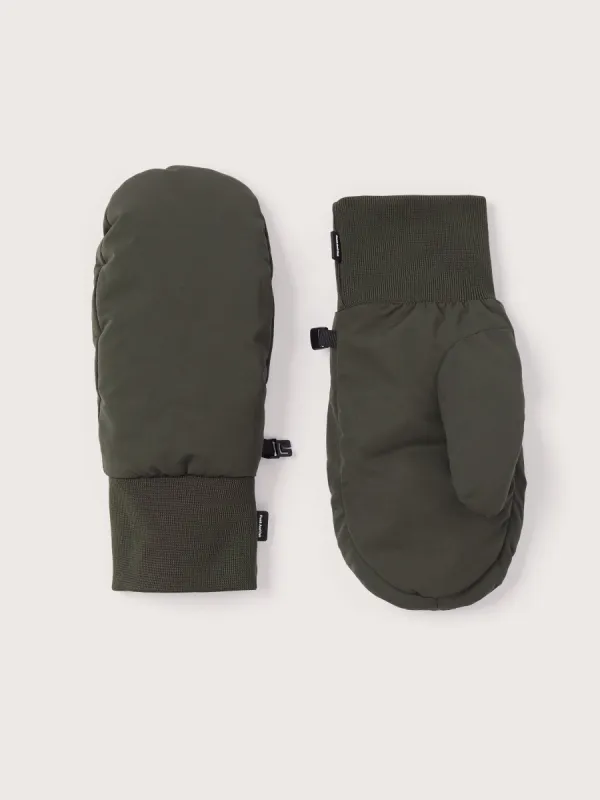 The Puffer Mittens in Rosin sold by Frank & Oak
