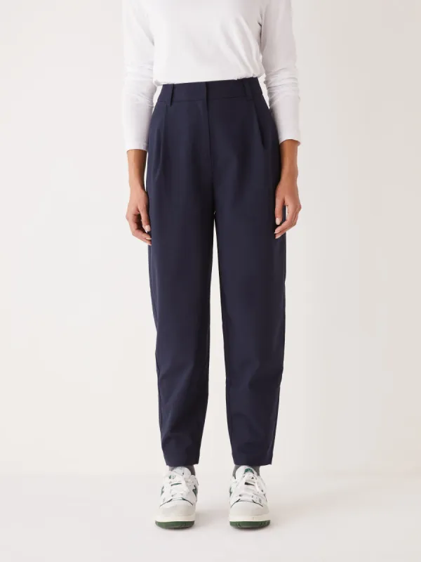 The Amelia Balloon Fit Pant in Dark Blue sold by Frank & Oak
