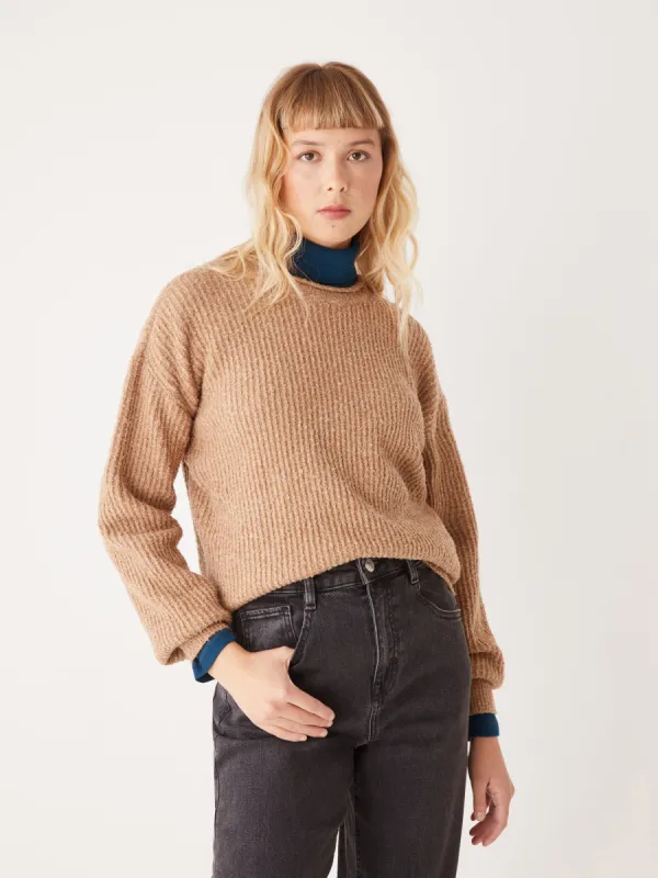The Seawool® Crewneck Sweater in Brown sold by Frank & Oak