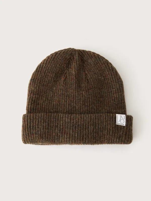 The Wool Beanie in Brown sold by Frank & Oak