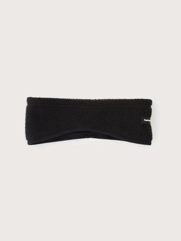 The Fleece Headband in Black sold by Frank & Oak