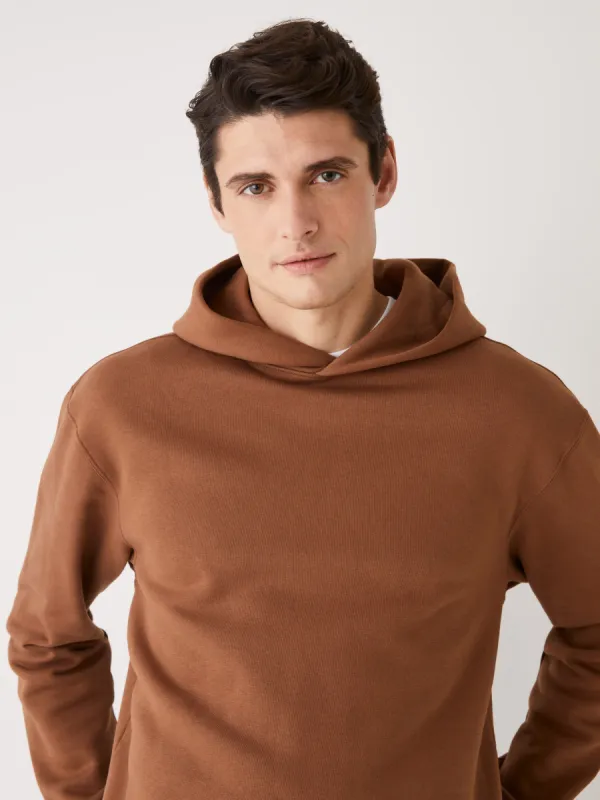 The French Fleece Hoodie in Brown sold by Frank & Oak