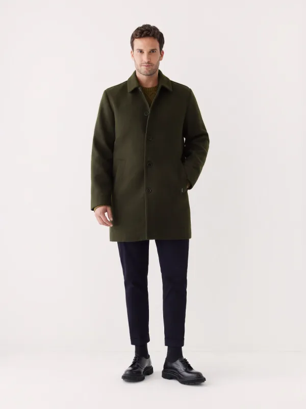 The Smith Mac Topcoat in Rosin sold by Frank & Oak