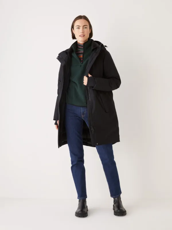 The Capital Parka in Black sold by Frank & Oak