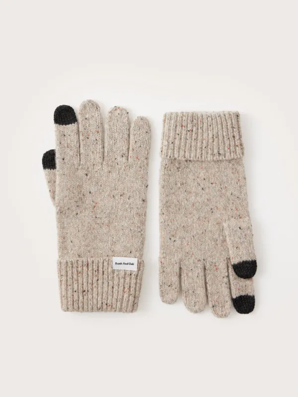 The Donegal Wool Gloves in Beige sold by Frank & Oak