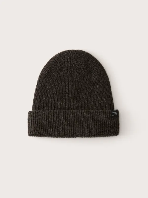 The Yak Wool Beanie in Charcoal sold by Frank & Oak