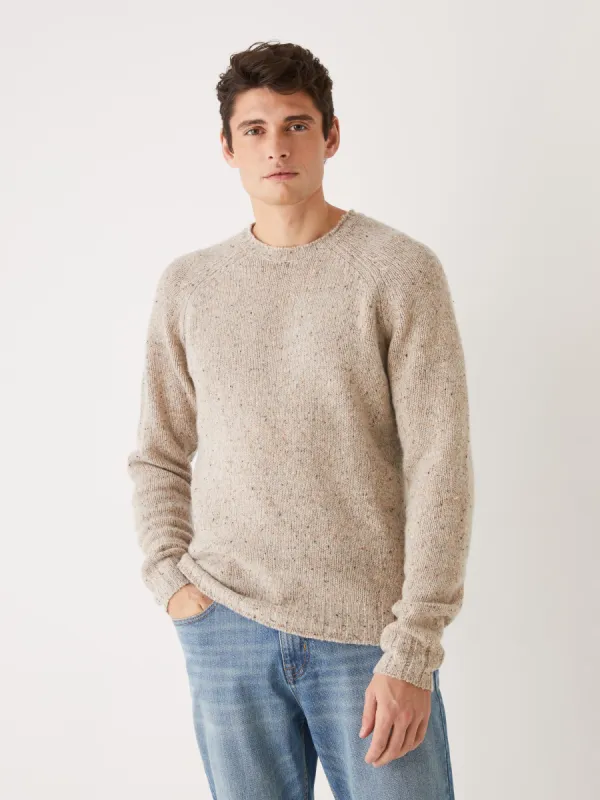 The Crewneck Donegal Sweater in Beige sold by Frank & Oak