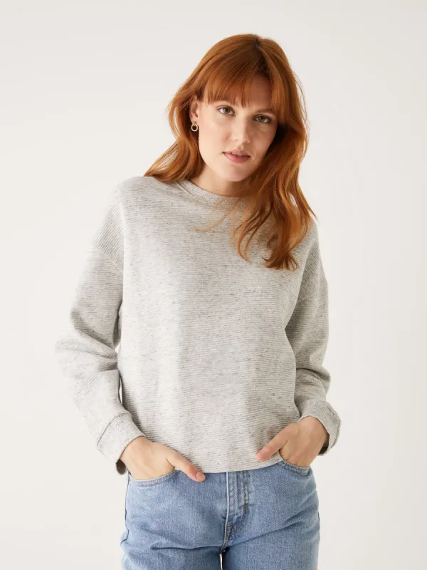 The Textured Sweatshirt in Grey sold by Frank & Oak