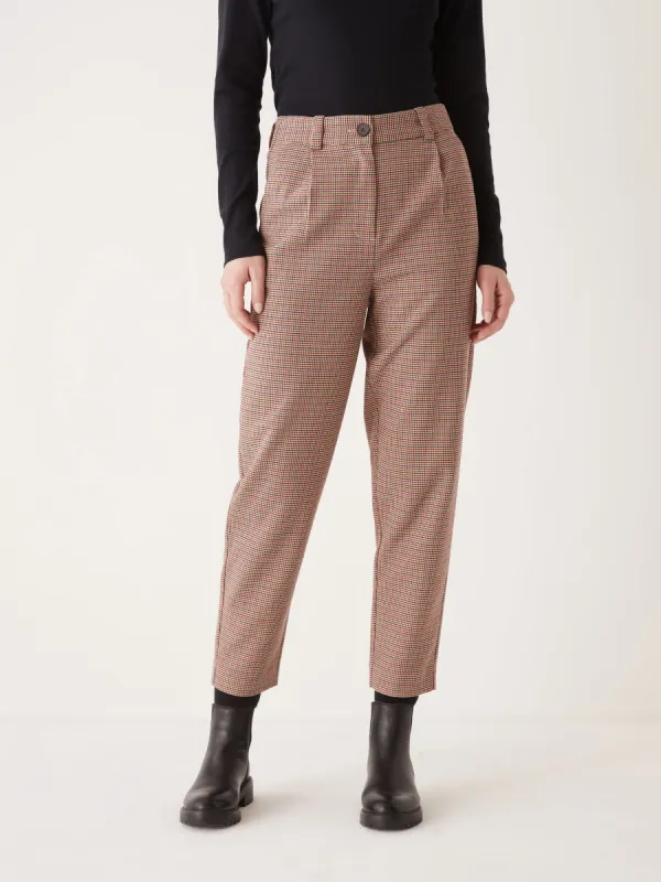The Balloon Fit  Plaid Amelia Pant in Houndstooth sold by Frank & Oak