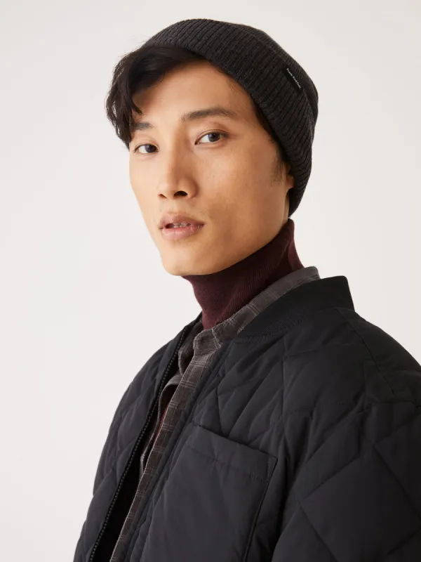 The Merino Wool Beanie in Grey sold by Frank & Oak