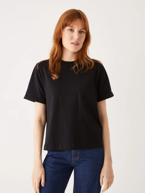 The Smooth T-Shirt in Black sold by Frank & Oak