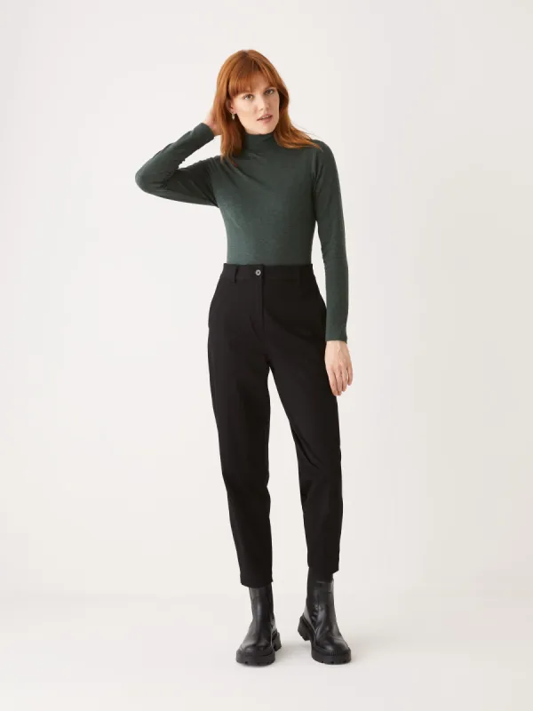 The Long Sleeve Mockneck in Dark green sold by Frank & Oak