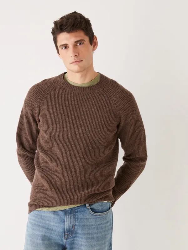 The Lambswool Crewneck Sweater in Brown sold by Frank & Oak
