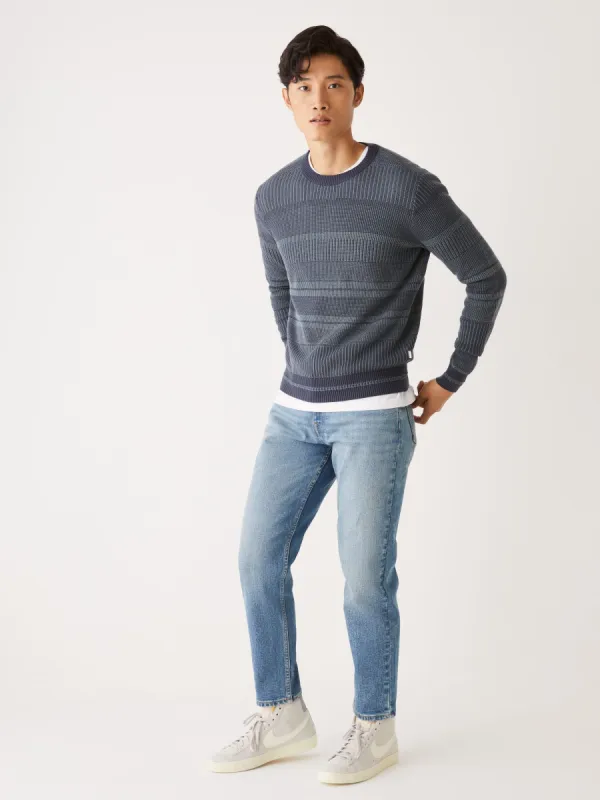 The Striped Sweater in Night Blue sold by Frank & Oak