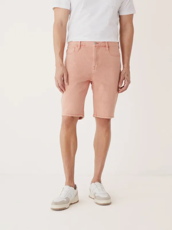 The Adam Slim 10in Short in Apricot sold by Frank & Oak