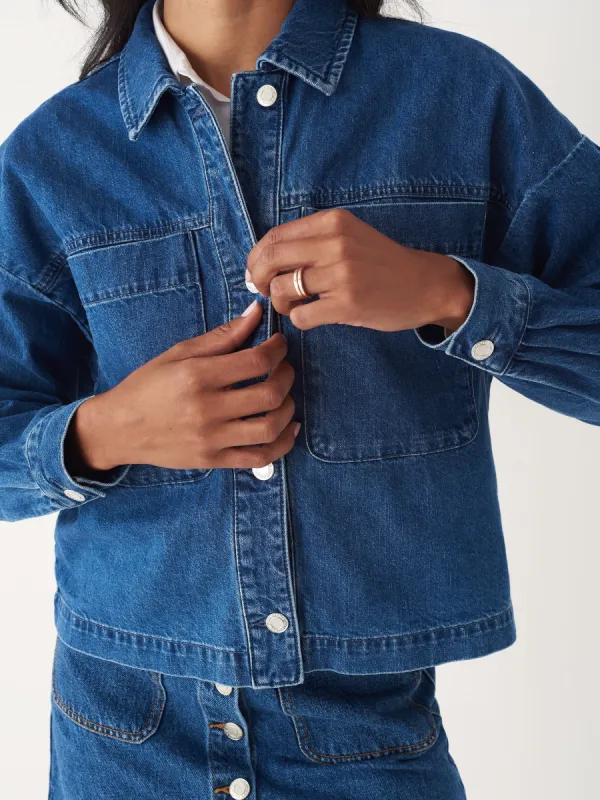 The Denim Overshirt in Blue sold by Frank & Oak