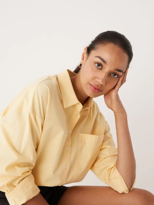The Kapok Loose Shirt in Daisy sold by Frank & Oak