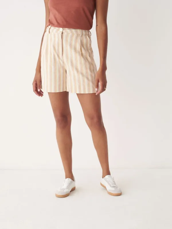 The Amelia Striped short in Honey sold by Frank & Oak