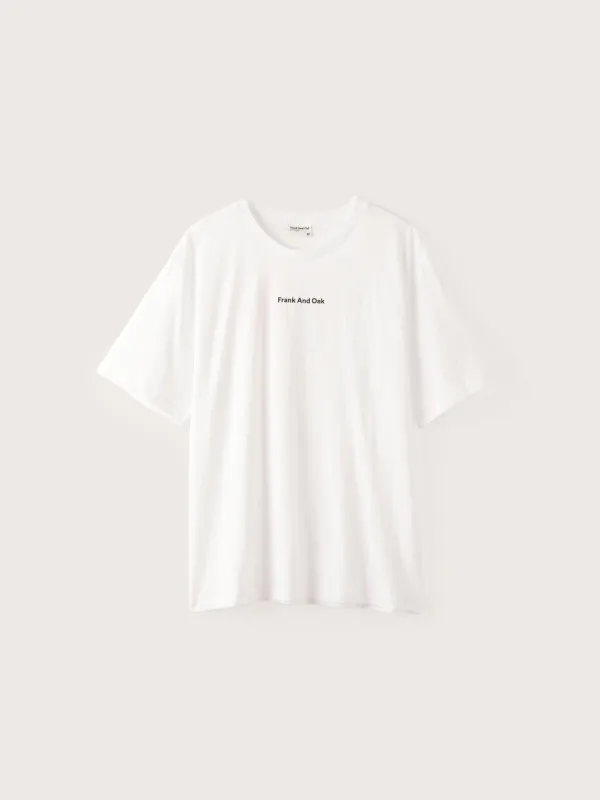 The 10 Year Anniversary T-Shirt in Bright White sold by Frank & Oak
