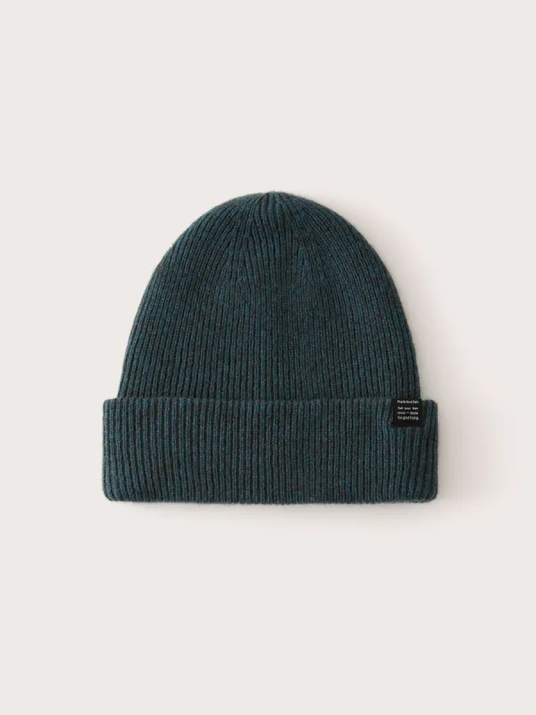 The Yak Wool Beanie in Dark Aquamarine sold by Frank & Oak