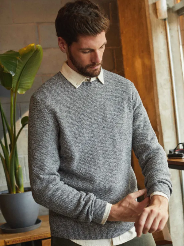 The Marled Sweater in Grey sold by Frank & Oak