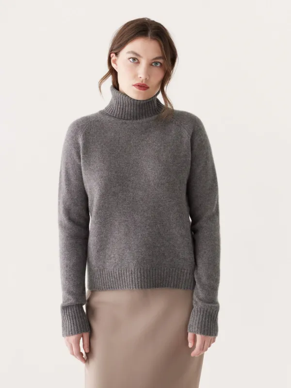 The Yak Wool Turtleneck in Grey sold by Frank & Oak