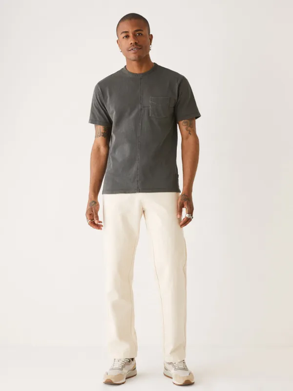 The Washed Relaxed T-Shirt in Dark Grey sold by Frank & Oak