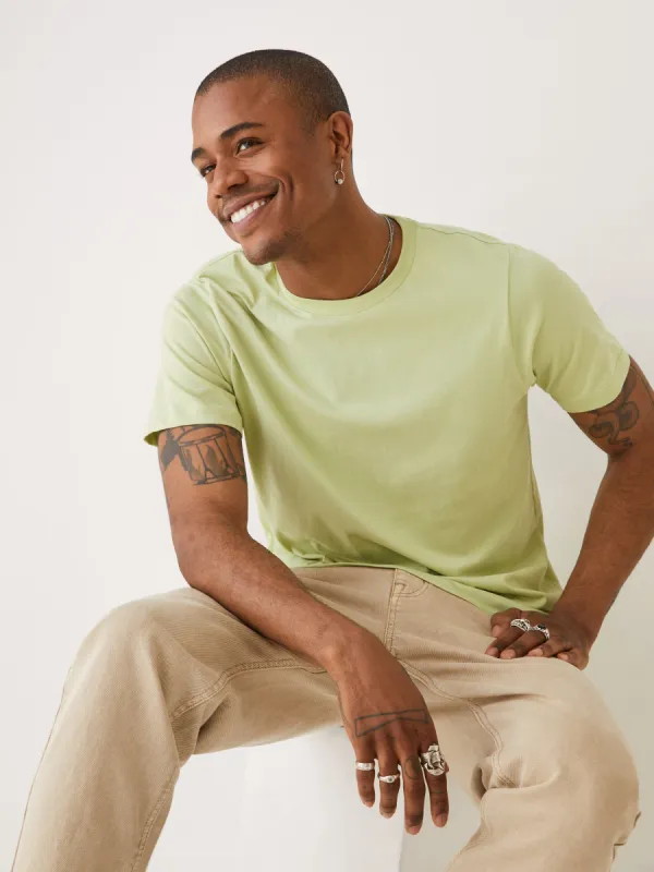 The Slim Fit Essential T-Shirt in Green sold by Frank & Oak