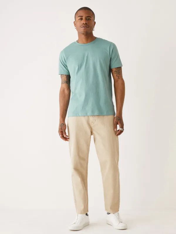 The Slim Fit Essential T-Shirt in Blue sold by Frank & Oak