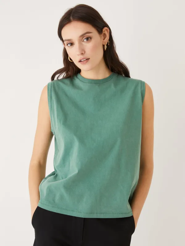 The Essential Tank Top in Green sold by Frank & Oak