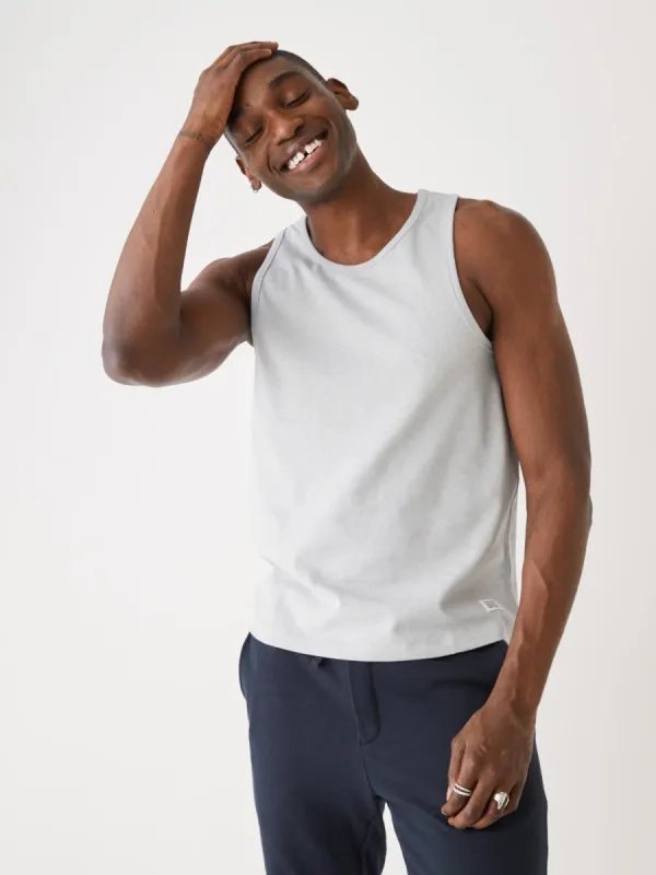 The Hemp Tank Top in Grey sold by Frank & Oak