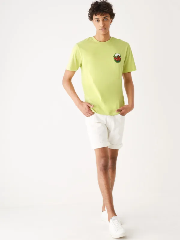 The Relaxed Fit Graphic T-Shirt in Green sold by Frank & Oak