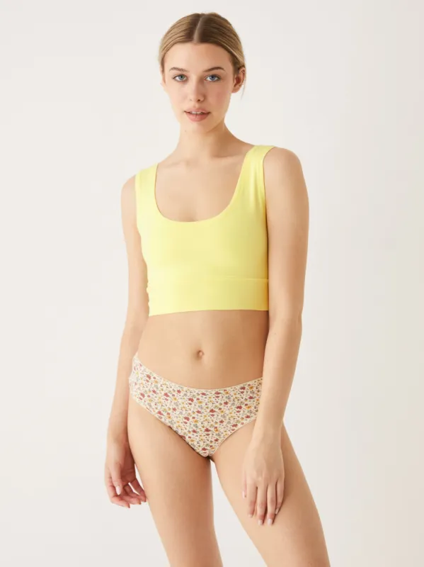 The Full Coverage Comfort Bralette in Yellow sold by Frank & Oak