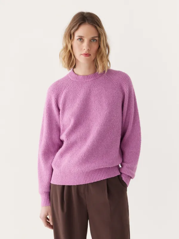 The Seawool® Crewneck Sweater in Mulberry sold by Frank & Oak