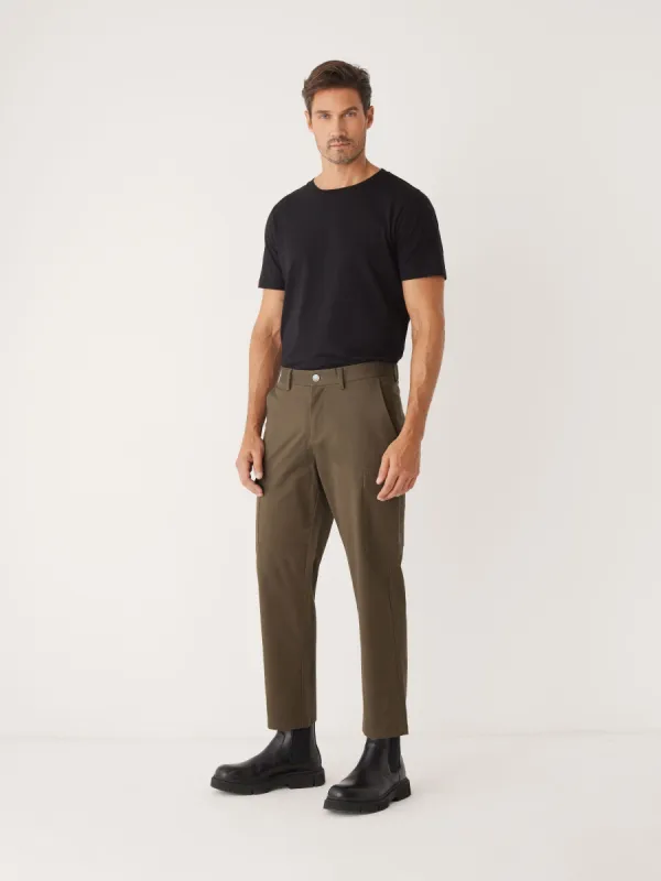 The Joey Straight Fit Cargo Pant in Dark Taupe made by Frank & Oak