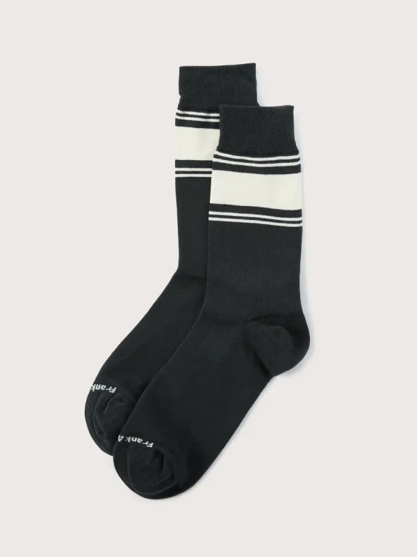 The Varsity Calf-Length Socks in Rosin sold by Frank & Oak
