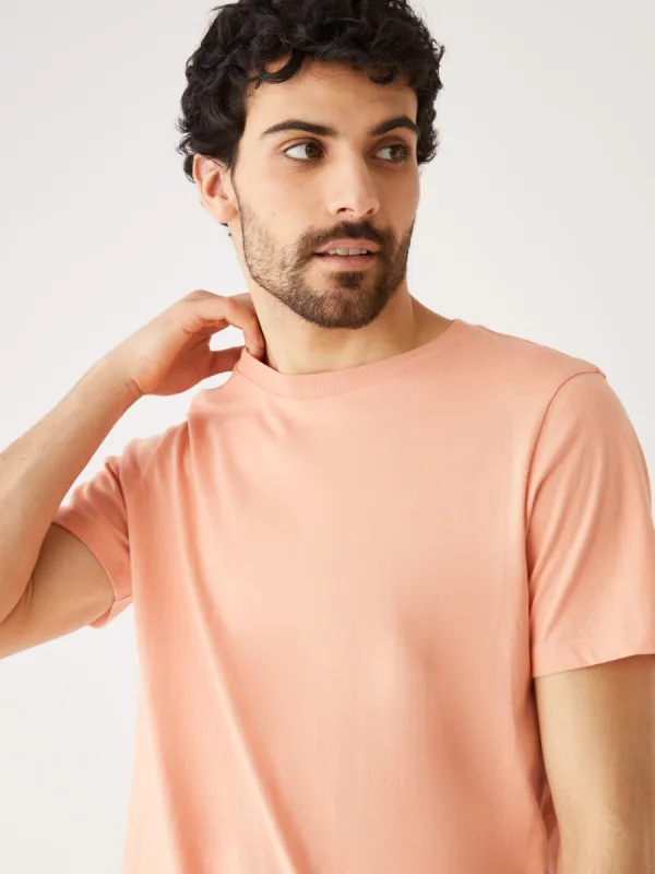 The Slim Fit Essential T-Shirt in Clay sold by Frank & Oak