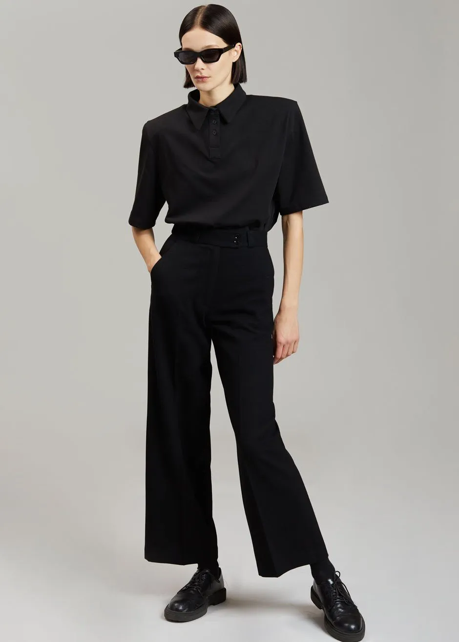 Rane Padded Shoulder Polo - Black sold by Frankie Shop product image thumbnail 2